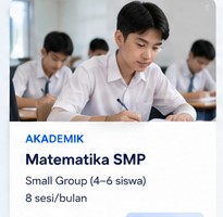 Siswa belajar matematika